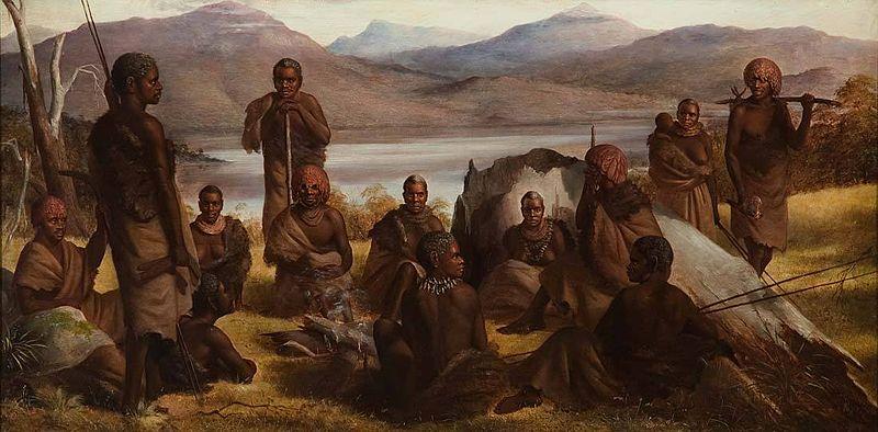 Robert Dowling Group of Natives of Tasmania Sweden oil painting art